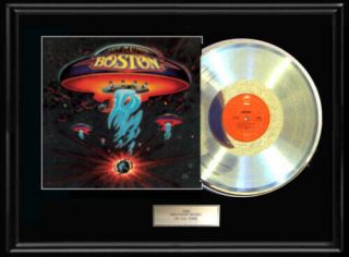 Boston Self Titled Debut White Gold Silver Platinum Toned Record Lp Rare Non Ria