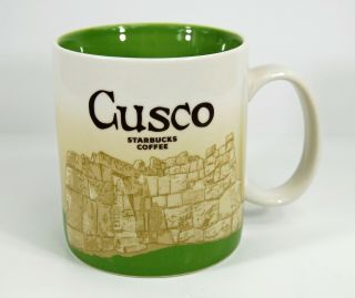 Starbucks Coffee 2013 Cusco Peru 16 Oz.  Ceramic Mug Global Icon International