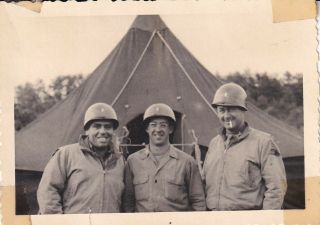 Wwii Snapshot Photo 3 Named Lieutenants 6th Armored Division Germany 30