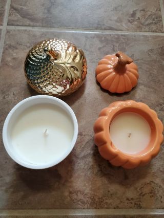 Hallmark Fall Candles - Pumpkin and Acorn 2