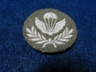 Orig Ww2 Cloth Trade Badge " Canadian Airborne - Paratrooper " Parachute