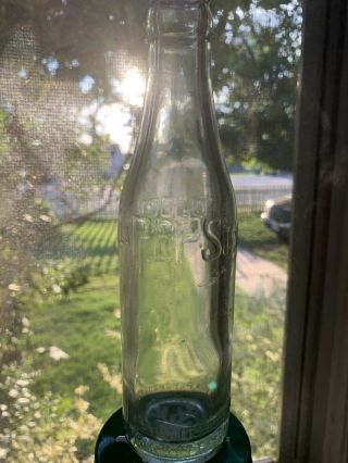 Charlottesville Virginia Emb Script Pepsi Cola Bottle Jessup Bottling Block