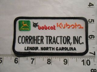 John Deere Bobcat Kubota Corriher Tractor Nc 4.  5 " Embroidered Patch S&h