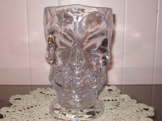 Halloween Skull Plastic 8 Inch Water/beer Pitcher Or Beer Stein