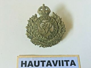 Ww2 Canada Rce Royal Canadian Engineers King George Vi Brass Cap Badge Army