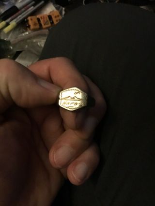 Wwii Us Army Naples Italian Campaign Souvenir Ring