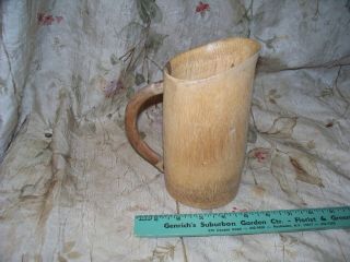 Primitive Wooden Tankard - Hand Made - Unique - For Any Primitive Decor Or Hallowe