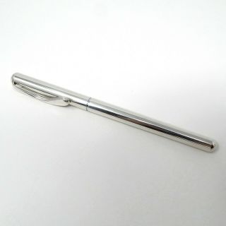 Tiffany & Co.  Peretti Teardrop Sterling Silver Pen 5 " Medium Blue A7135