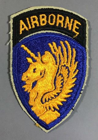 Wwii Army 13th Airborne Division One Piece Patch Cut Edges No Glow