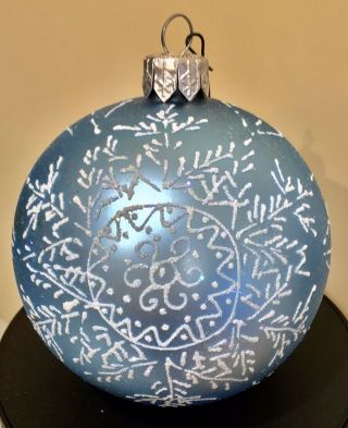 Metropolitan Museum Of Art Mma Tiffany Snowflake Christmas Glass Ball Ornament