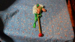 Christmas Ornament Mixed Material Hobby Horse About 7 Inch High