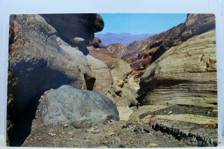 California Ca Death Valley National Monument Mosaic Canyon Postcard Old Vintage
