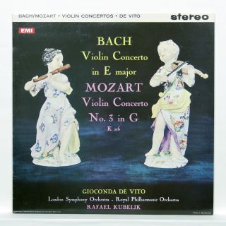 Asd 429 Gioconda De Vito - Bach & Mozart Violin Concertos Testament 180g Lp Ex,