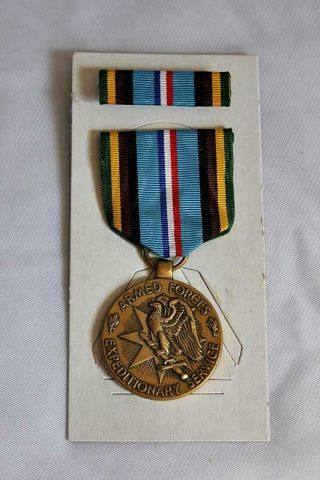 Us Armed Forces Expeditionary Service Medal - Ribbon - Bm