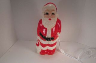 Vintage Christmas Light - - Plastic Santa Blow Mold - - Union Products Usa