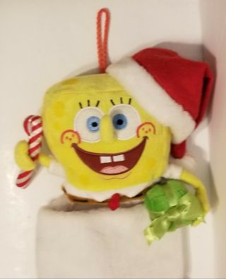 2004 Viacom SpongeBob SquarePants Plush Christmas Stocking 23 