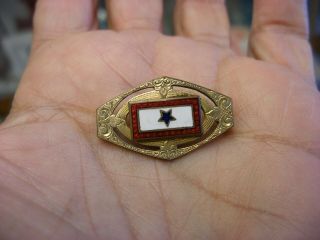 Antique Vintage Us Ww2 Ww1 Military Army - Son In Service Pin - As - Is 1037