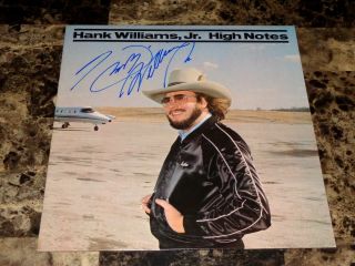 Hank Williams Jr Autographed Signed Vinyl Lp Record High Notes Country Music