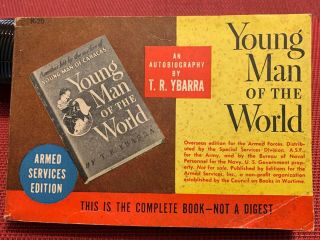 Armed Forces Services Book K - 20 Young Man Of The World By T.  Ybarra Ww2 Vintage