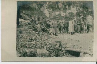 Ww1 Soldiers,  Russians Prisoners In The Stone Quarry,  Romania,  Russia Old Postcard