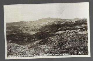 Old Rp Postcard Grandfather Mountain From Tower At Blowing Rock Nc 1940s Photo