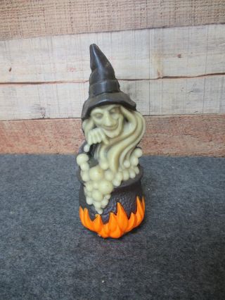 Vintage Halloween Witch Wax Decoration Wizard Air Freshner 1987