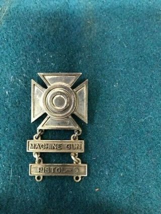 Ww2 Us Army Shooting Qualification Badge W/bar - Pin Back (4)