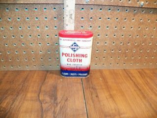 Vintage Skelly Oil Polishing Cloth Tin