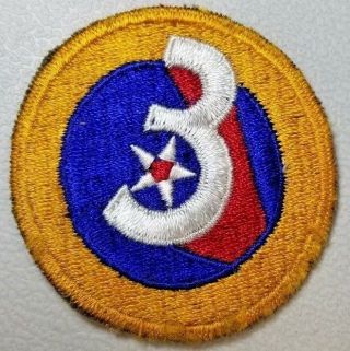 Vintage Ww2 Us Air Force Wwii 3rd Army Air Force Patch 50a.  Bag 1