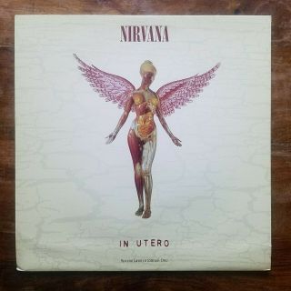 Nirvana In Utero Clear Vinyl Lp Pressing 1993 Dgc Records (dgc - 24607)