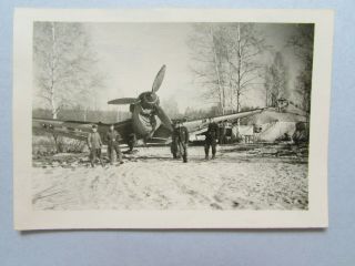 Wwii Luftwaffe Photo Winter 1941 Stuka Ju 87b W/maintenance Tent