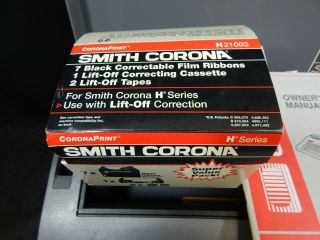 VINTAGE SMITH CORONA SL470 MODEL 5A ELECTRIC TYPEWRITER W/ INK 3