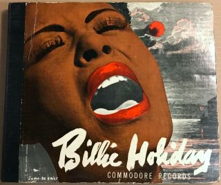 78 Rpm Billie Holiday Self Titled Commodore 1947 Cr - 2 Album Set Jazz Vocal