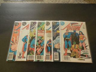 7 Iss Action Comics 558,  560 - 565 1984 Copper Age Dc Comics Id:37305