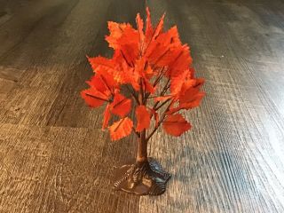 Vintage Fall Maple Tree Landscape Accessory Lemax Spooky Town Halloween