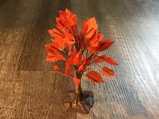 Vintage Fall Maple Tree Landscape Accessory Lemax Spooky Town Halloween 2