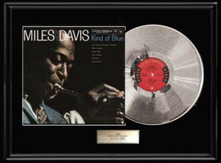 Miles Davis Kind Of Blue Mono Album White Gold Silver Platinum Tone Record Lp