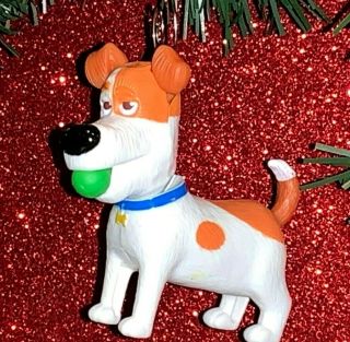 Max Secret Life Of Pets Puppy Dog Figure 3 " Custom Christmas Tree Ornament