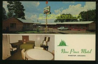 Nine Pines Motel Pinetop Az Arizona Old Cars Now Pinetop - Lakeside Navajo County