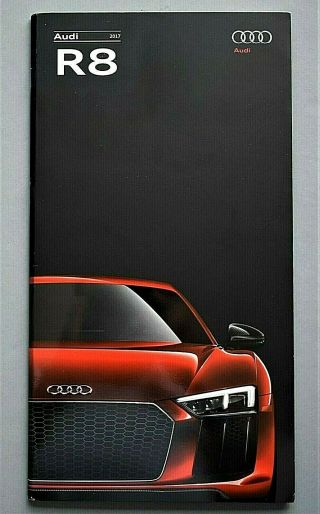 2017 Audi R8 V10 Car Brochure 610 Hp 32 Pages G17r8