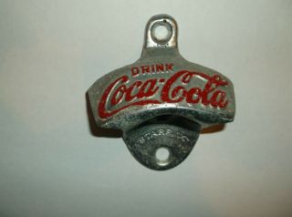 Vintage Coca - Cola Metal Coke Bottle Opener Drink Openers Soda Advertising Old