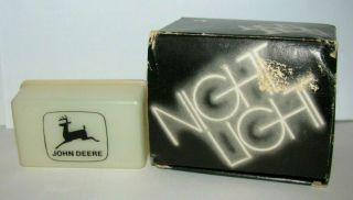 John Deere 1968 Leaping Deer Trademark Logo Plug In Night Light Jd Advertising