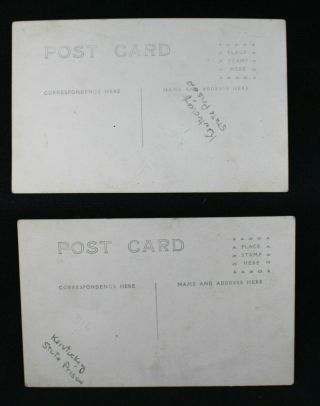 2 OLD REAL PHOTO POSTCARDS PRISON YARD AND GREEN HOUSE KENTUCKY STATE PRISON 2