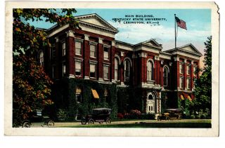 Old Postcard W Franklin 1c Stamp 1931 Machine Cancel Kentucky St University Ky