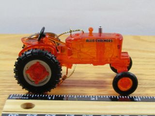 Allis Chalmers Wd - 45 Tractor Ornament Farm Equipment Decoration Orange Plastic