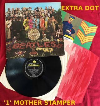 The Beatles Sgt Pepper Near 1st Stereo Complete 1967 Fool Pcs7027 Cutout