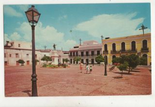 San Jose Plaza Old San Juan Puerto Rico Postcard Us021