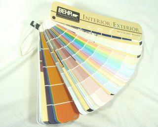 Behr Paint Interior & Exterior Paints,  Stains Color Sample Fan Deck Sample Book