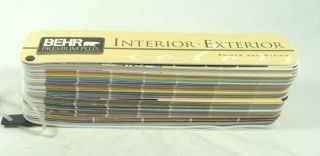 BEHR PAINT Interior & Exterior Paints,  Stains Color Sample Fan Deck Sample Book 2