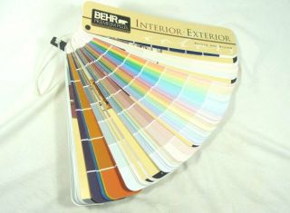 BEHR PAINT Interior & Exterior Paints,  Stains Color Sample Fan Deck Sample Book 3